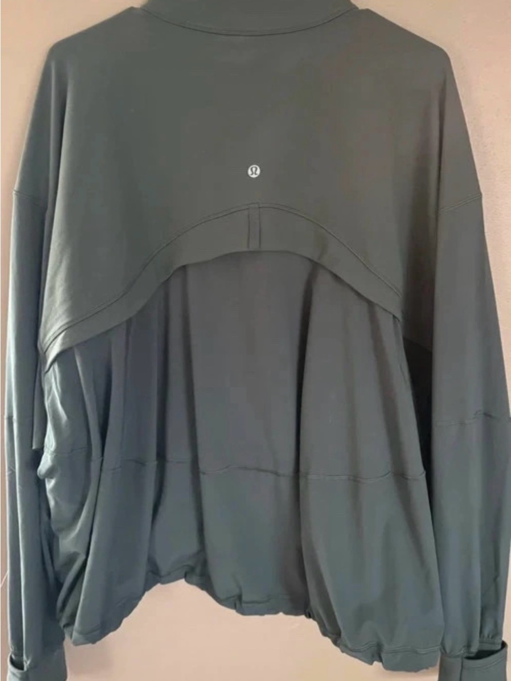 lululemon athletica zip-up jacket in slate green - Picture 2 of 3